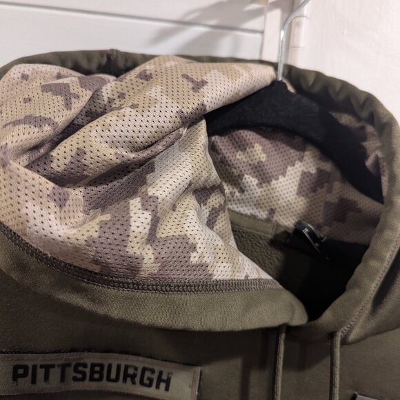 Pittsburgh Steelers Nike Salute to Service Therma Hoodie with American Flag Med. - Picture 12 of 12